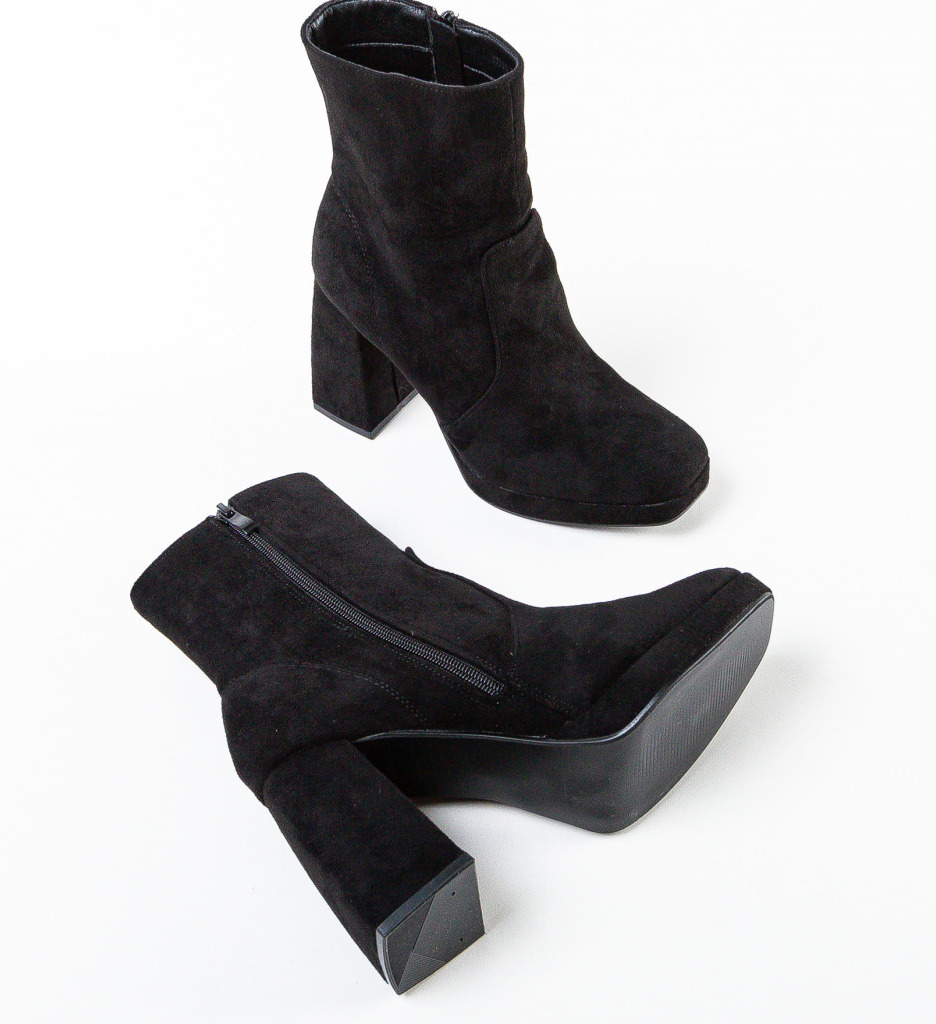 Botine dama Abbey Negre - 5 | YEO