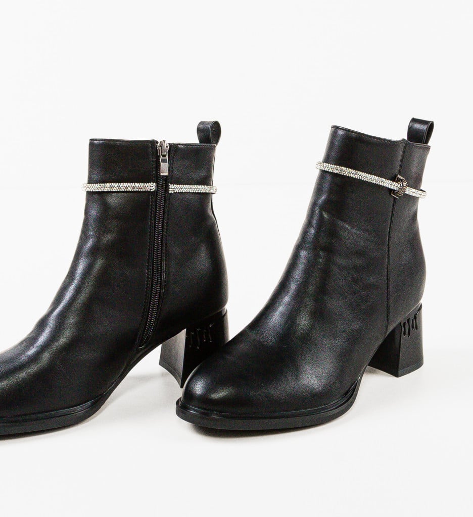 Botine dama Eponine Negre - 5 | YEO