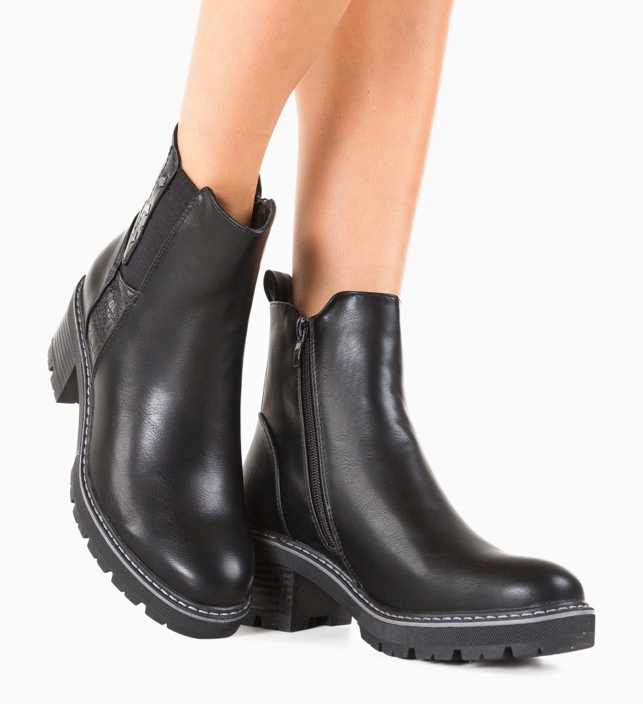 Botine dama Fulton Negre