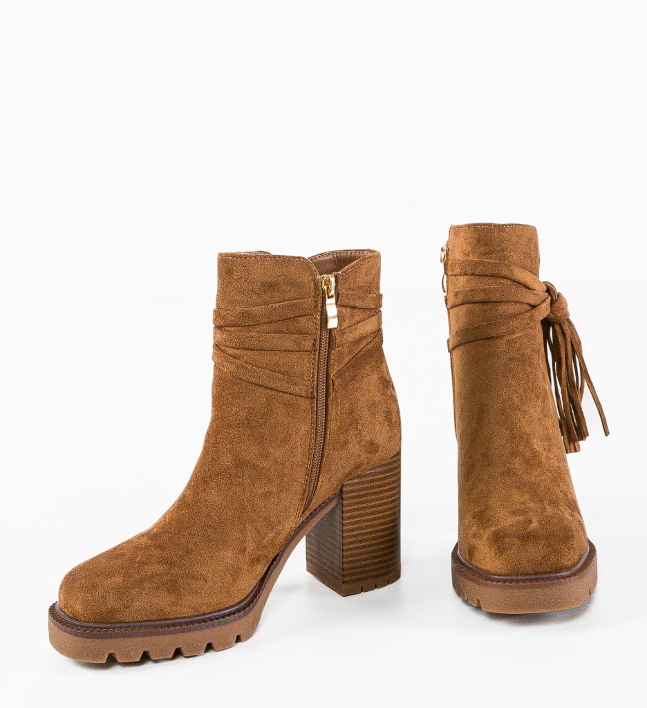 Botine dama Graps Camel - 5 | YEO