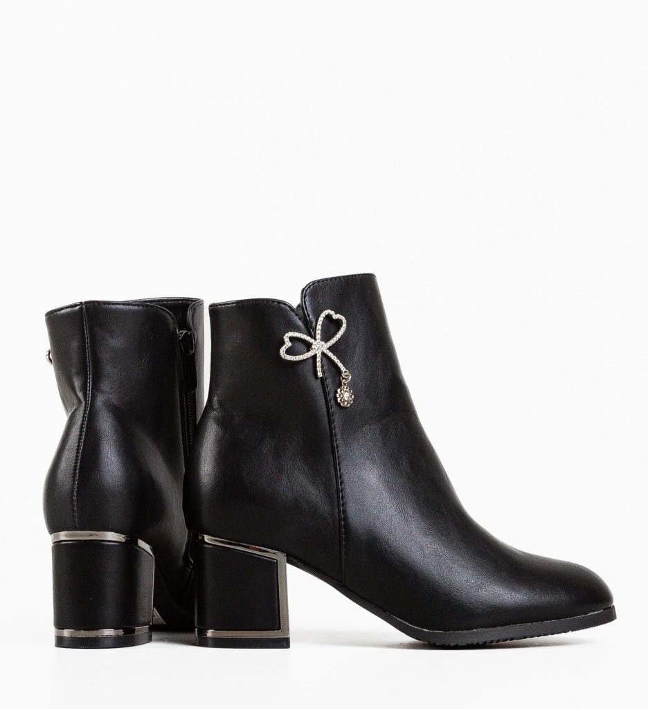 Botine dama Jasmi Negre - 5 | YEO