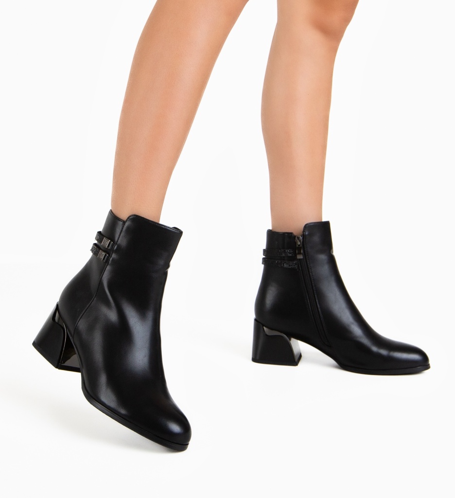 Botine dama Leleka Negre - 1 | YEO