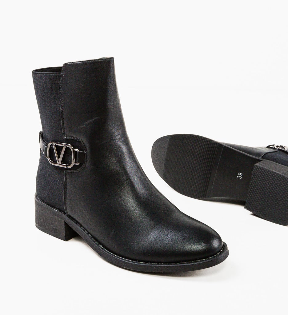 Botine dama Math Negre - 4 | YEO