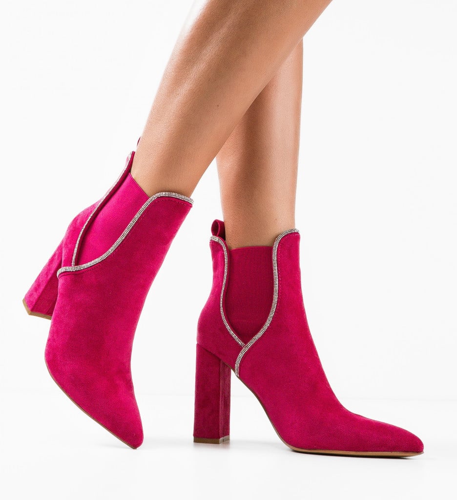 Botine dama Mckay Fuchsia - 3 | YEO