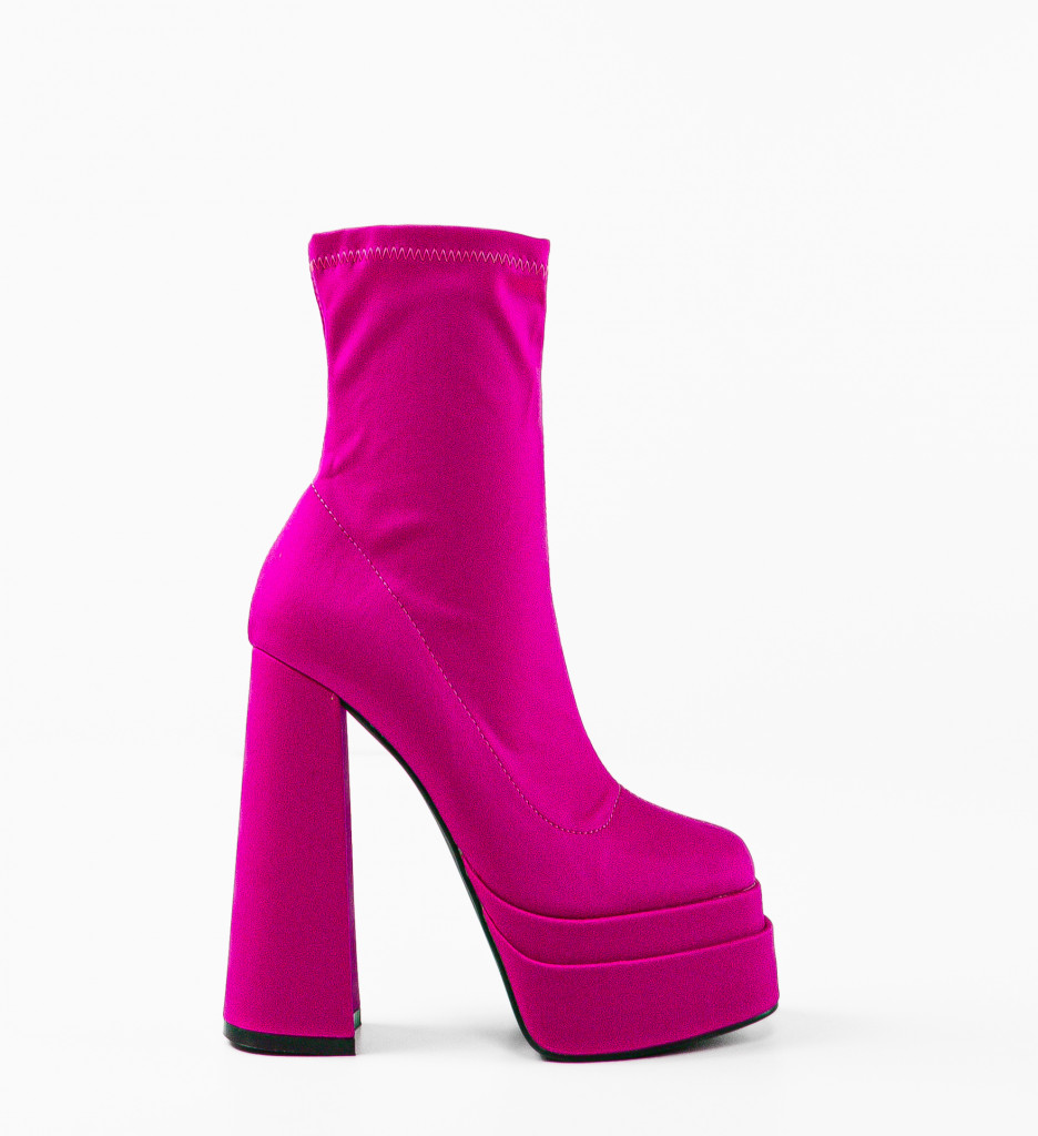 Botine dama Platona Fuchsia - 4 | YEO