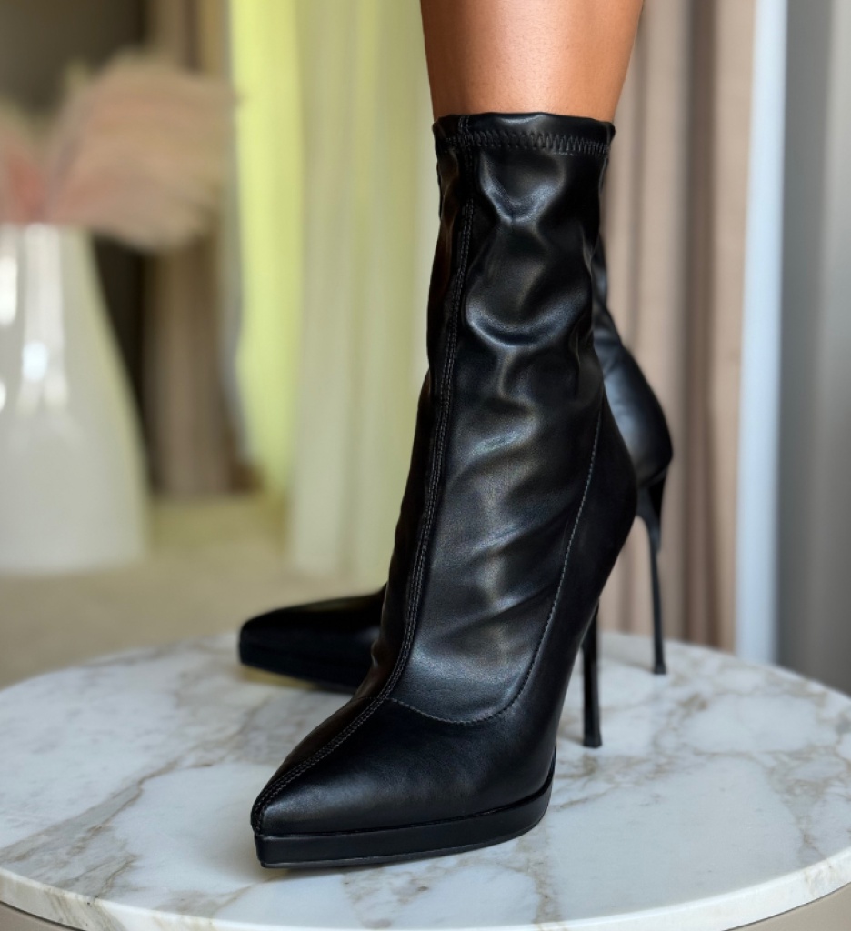 Botine dama Scarl Negre - 3 | YEO