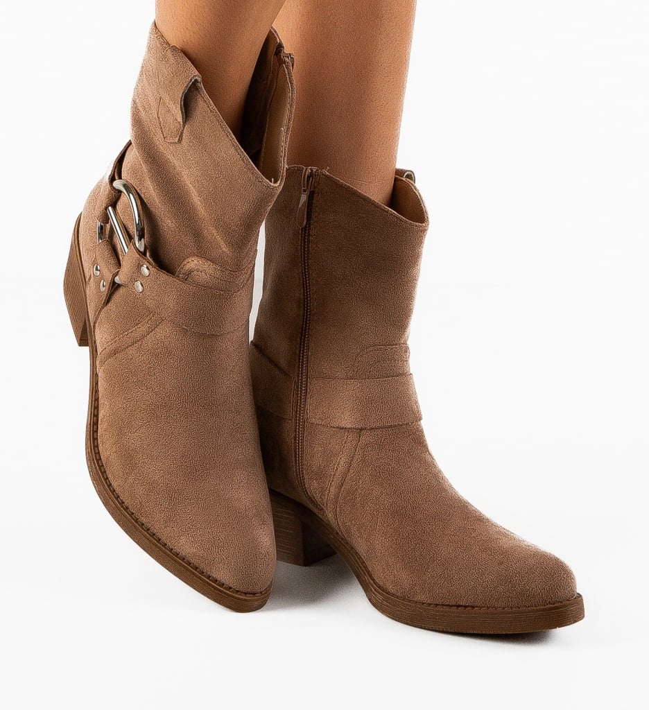 Botine dama Szymo Khaki - 1 | YEO