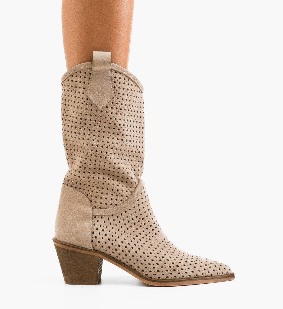 Botine dama Tersa Bej - 1 | YEO