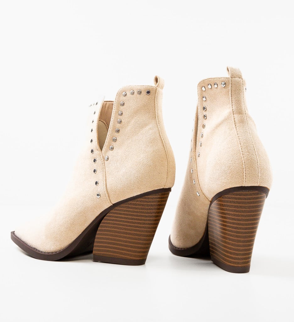 Botine dama Urry Bej - 6 | YEO