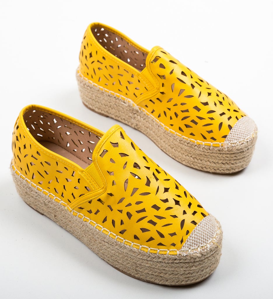 Espadrile Aroq Galbene - 5 | YEO