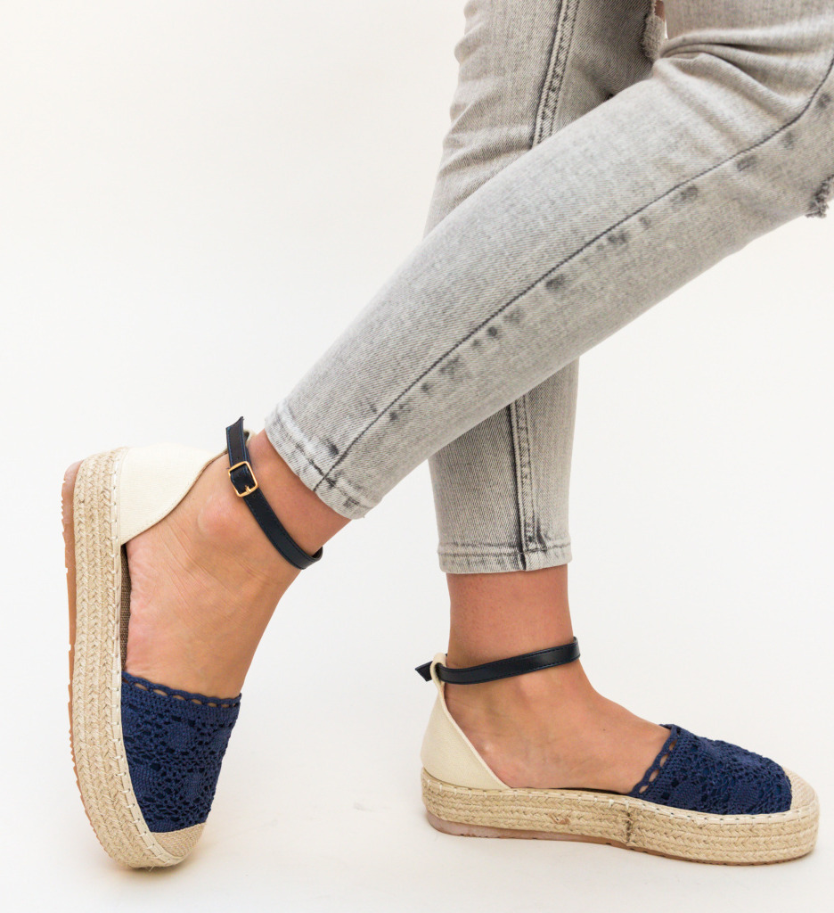 Espadrile Bonner Bleumarin - 2 | YEO