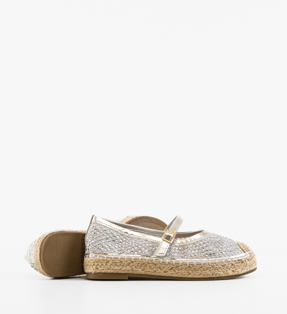 Espadrile dama Vera Argintii - 3 | YEO