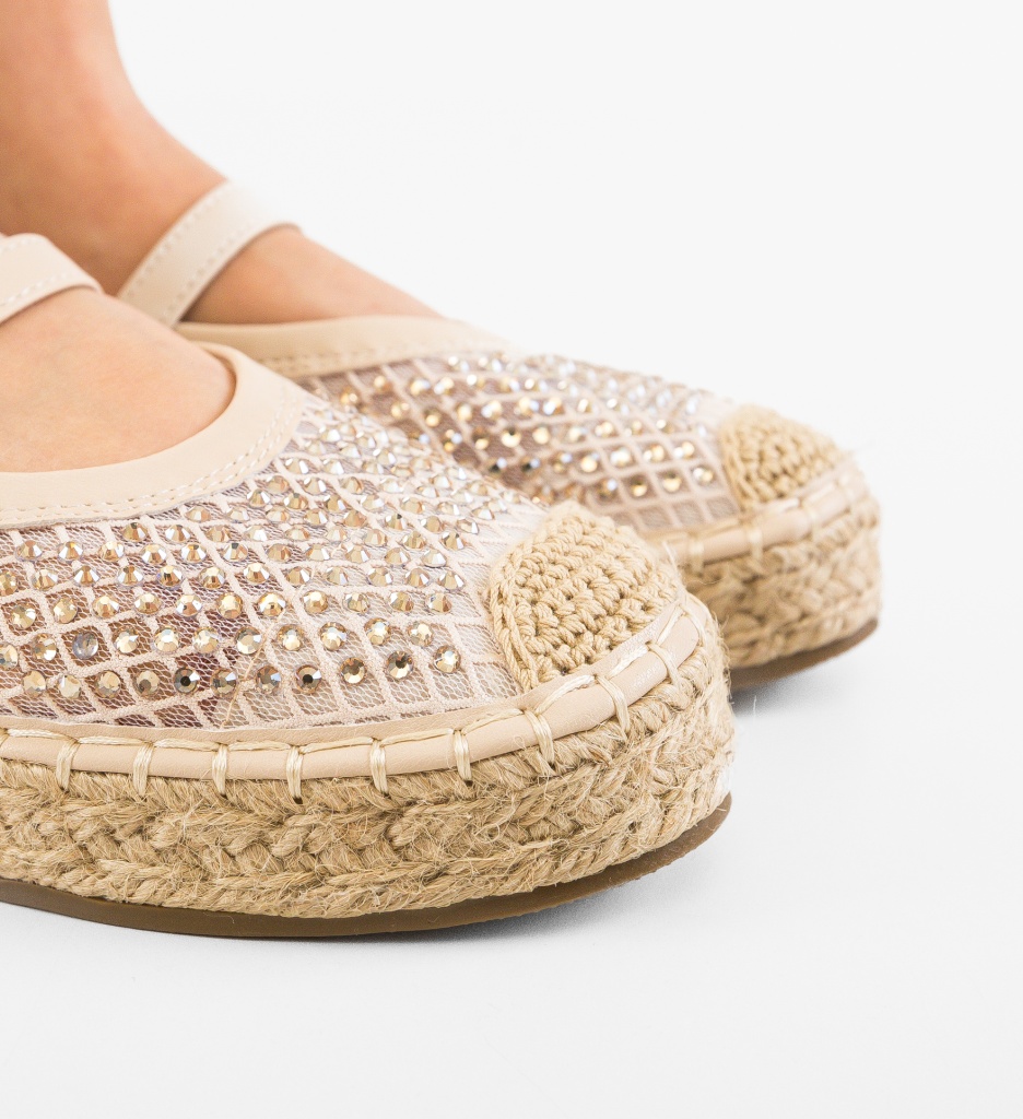 Espadrile dama Vera Bej - 2 | YEO
