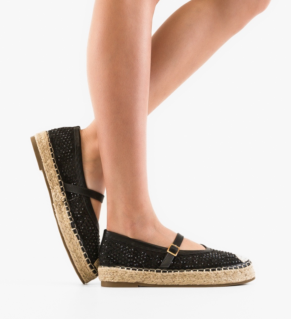 Espadrile dama Vera Negre