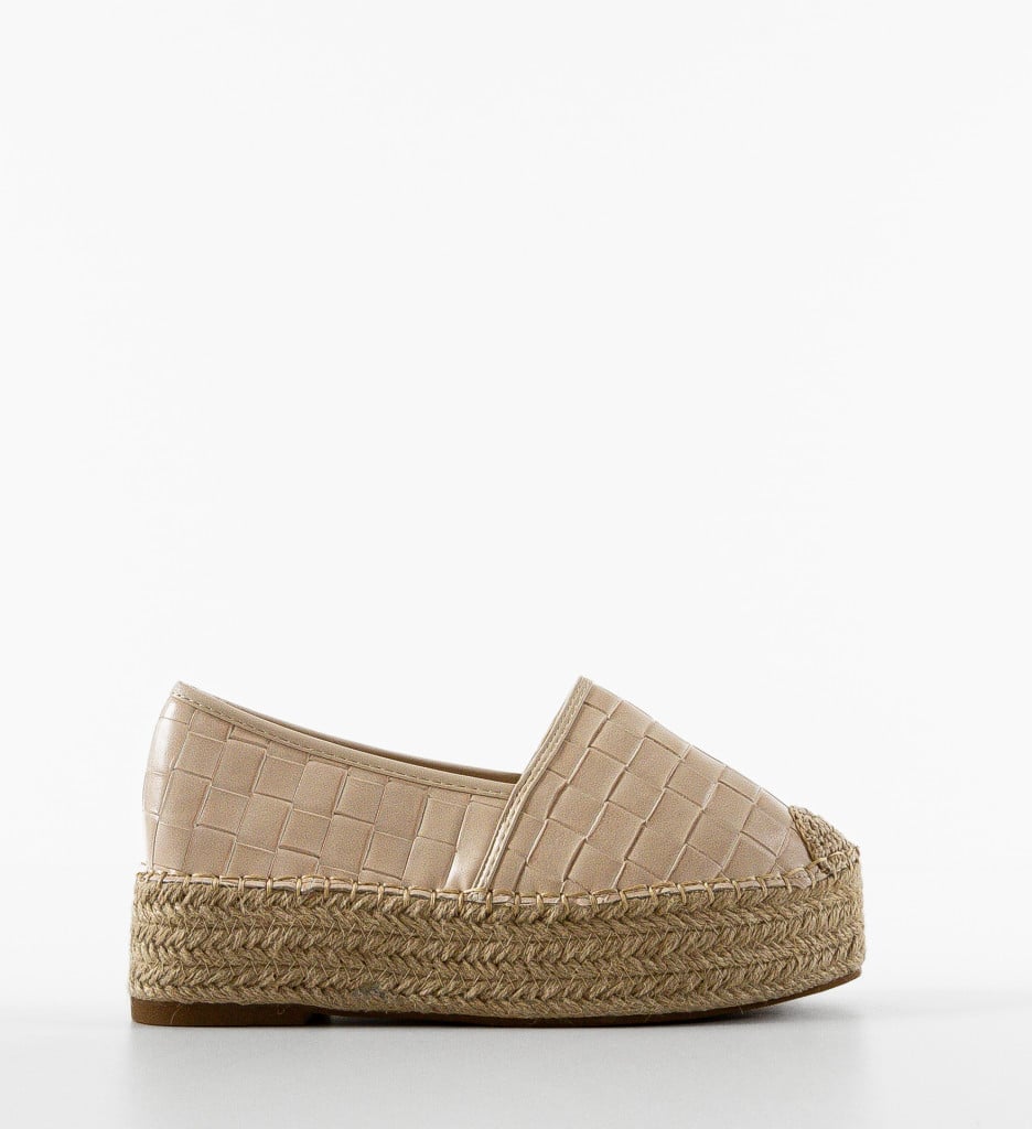 Espadrile dama Wanda Bej - 4 | YEO