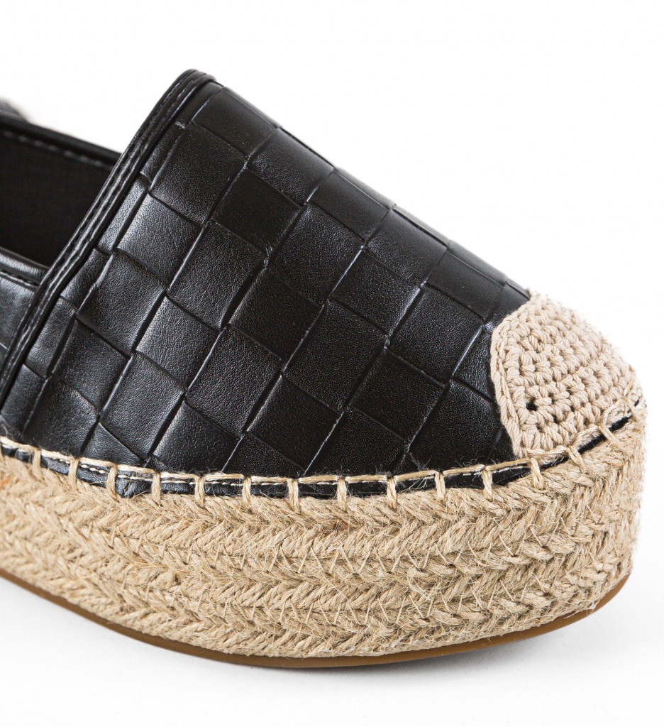 Poze Espadrile dama Wanda Negre DePurtat