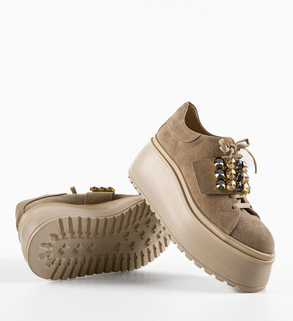 Poze Pantofi Casual Alma Bej DePurtat