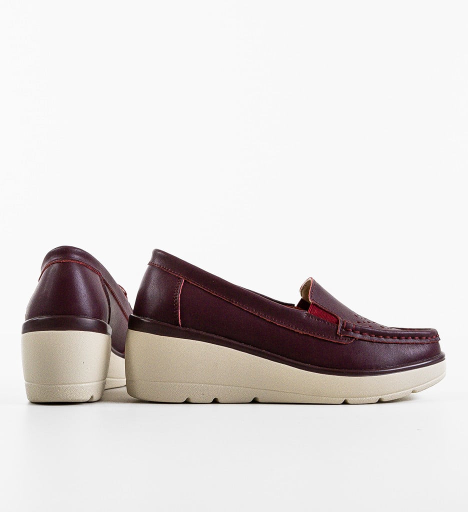 Pantofi Casual Atic Wine - 4 | YEO