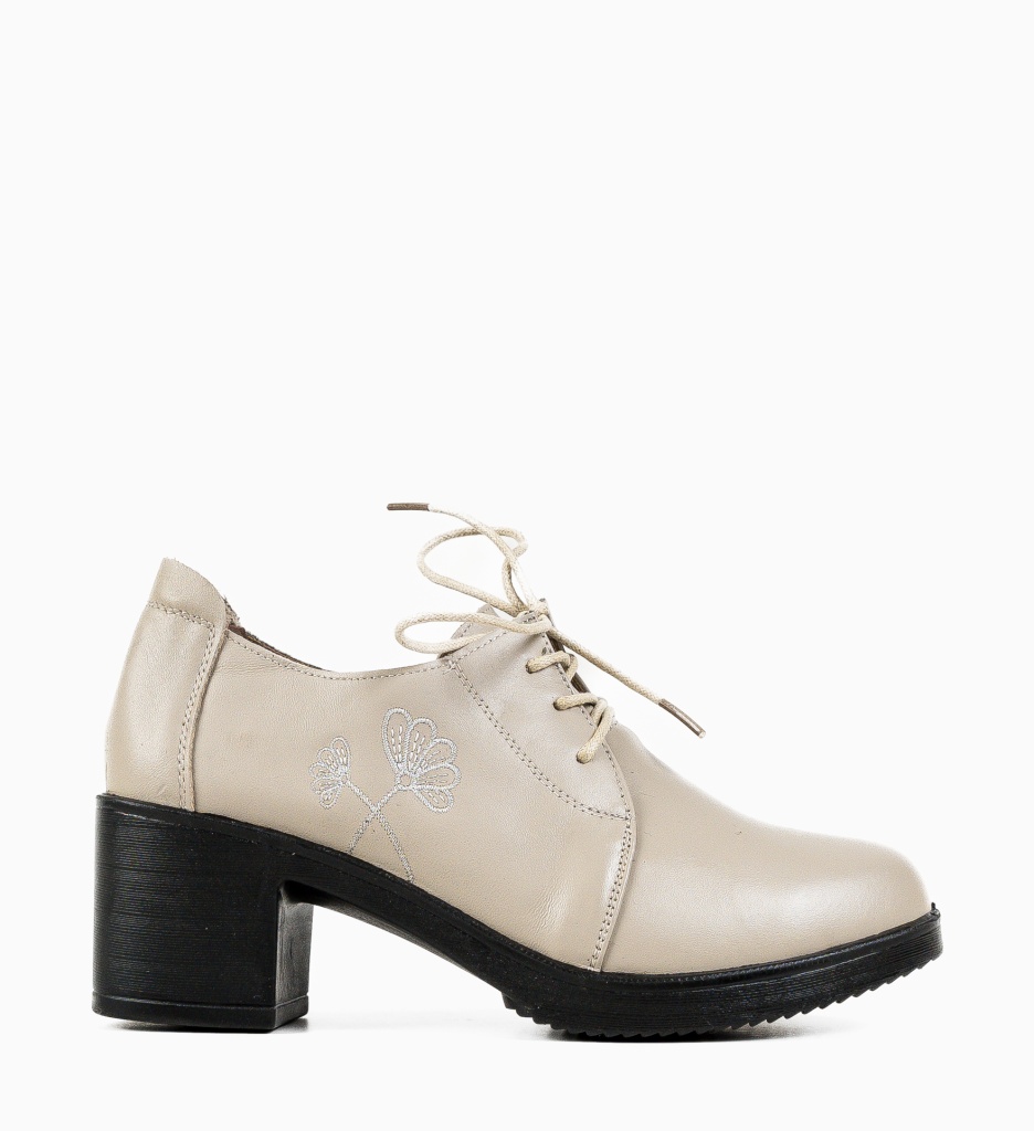 Pantofi Casual Atraxia Bej - 3 | YEO