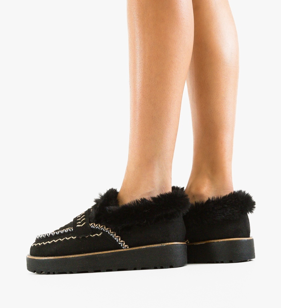 Pantofi Casual Chunky Negri