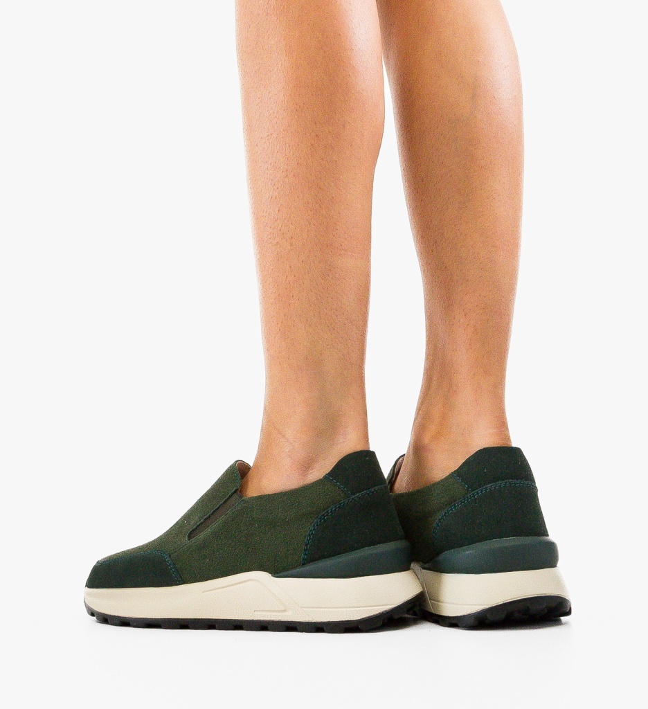 Pantofi casual dama Derina Verzi