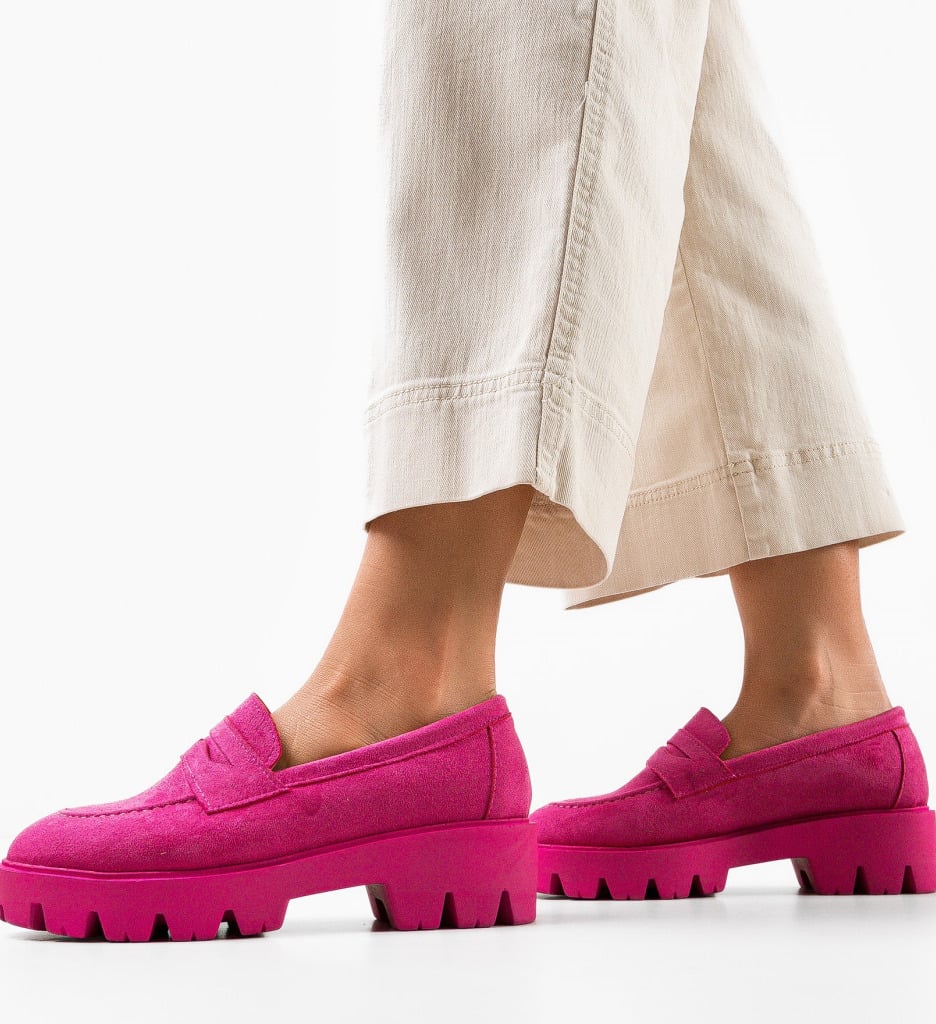 Pantofi Casual dama Gyna Fuchsia - 2 | YEO