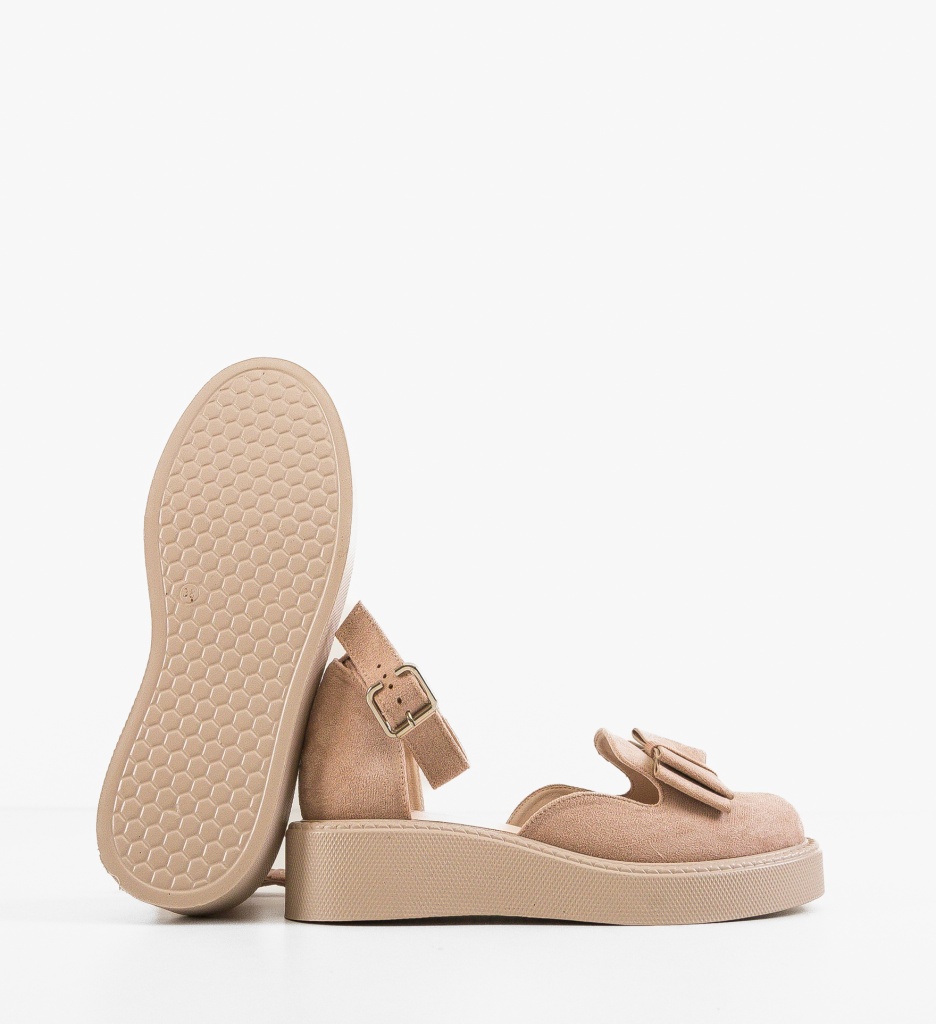 Pantofi Casual dama Hammbe Bej - 3 | YEO