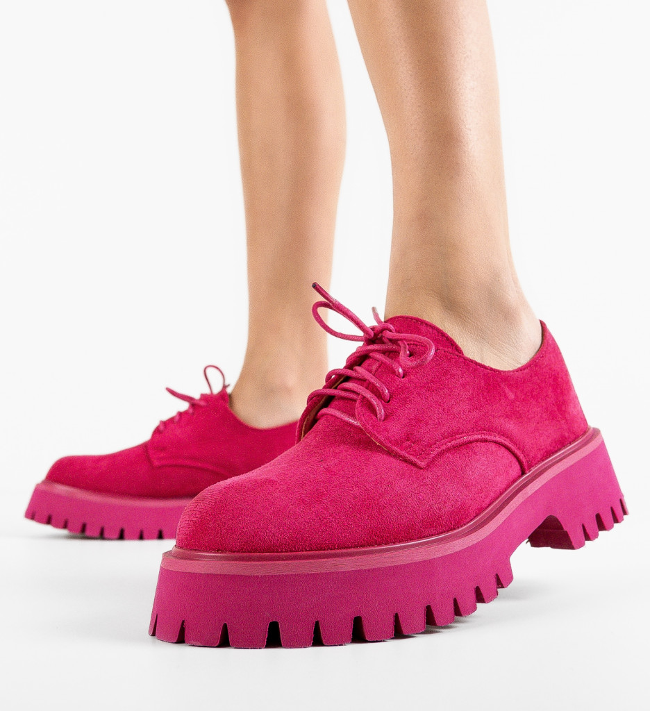 Pantofi casual dama Maisie Fuchsia