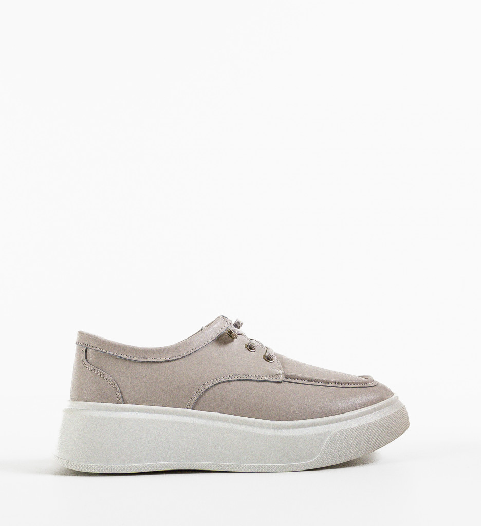 Pantofi Casual dama Naenia Gri - 3 | YEO