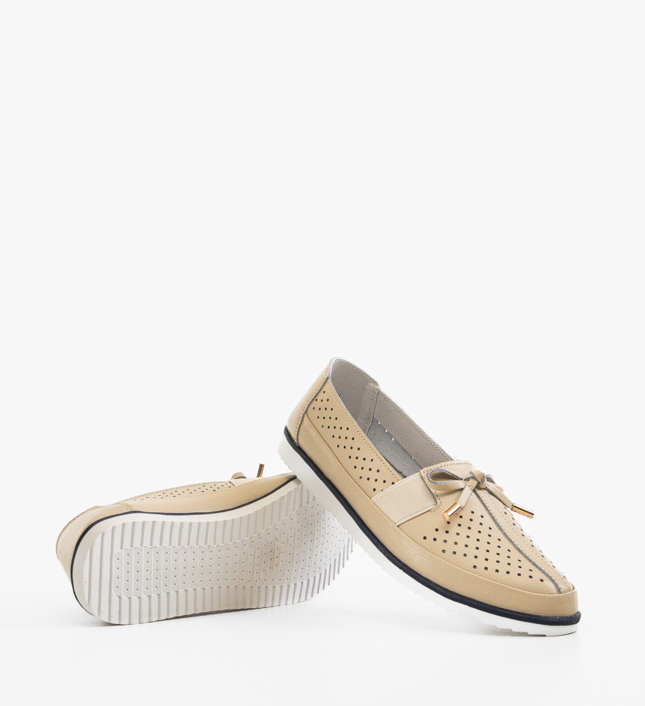 Pantofi Casual dama Niko Bej - 4 | YEO