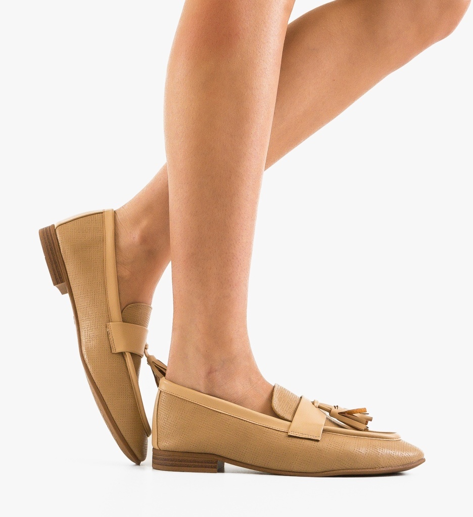 Pantofi casual dama Singleto Bej - 1 | YEO