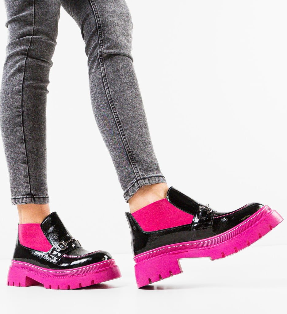 Pantofi Casual dama Soga Fuchsia - 2 | YEO