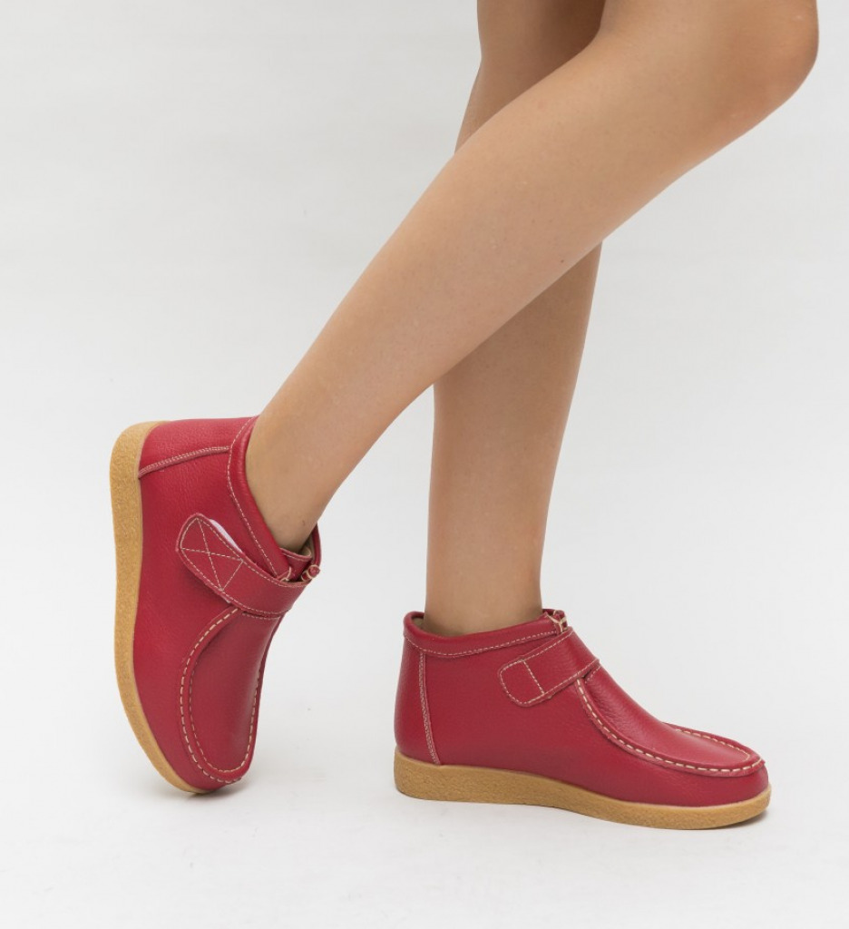 Pantofi Casual Debir Rosii - 2 | YEO