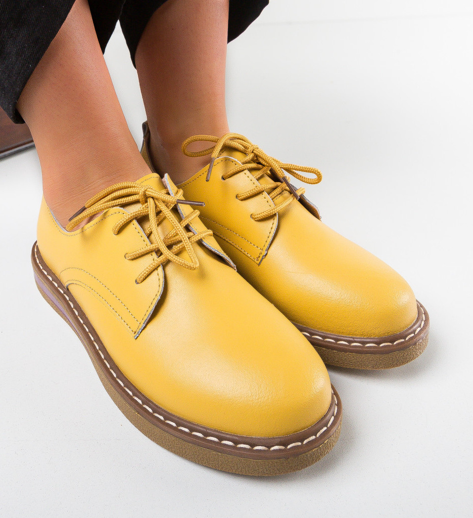 Pantofi Casual Doria Galbeni - 2 | YEO