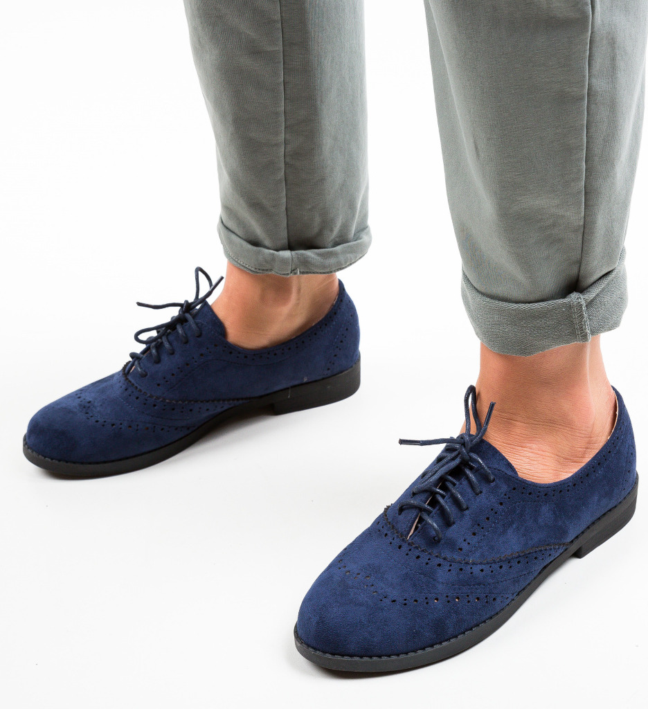 Pantofi Casual Hoxford Bleumarin - 2 | YEO