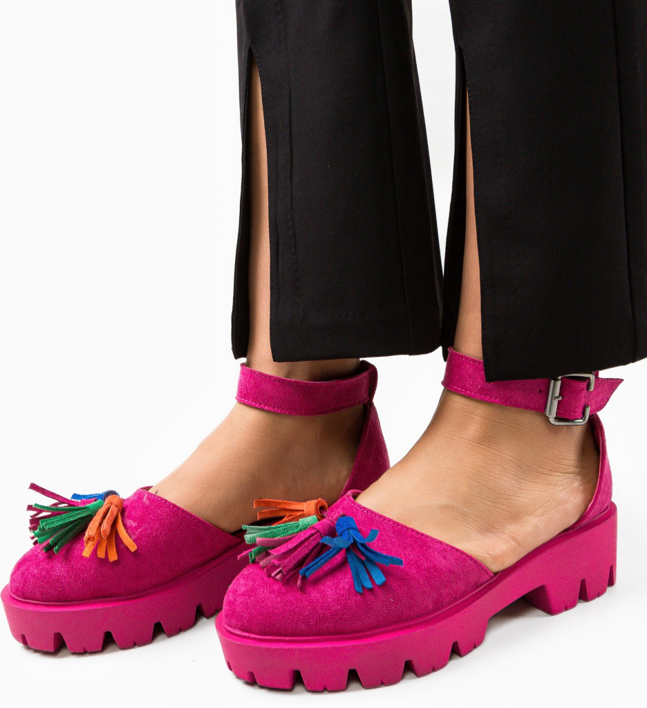 Pantofi Casual Jaila Fuchsia - 2 | YEO