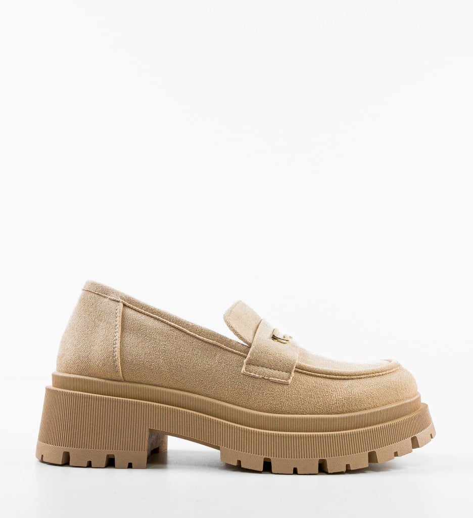 Pantofi Casual Jenny Bej - 4 | YEO