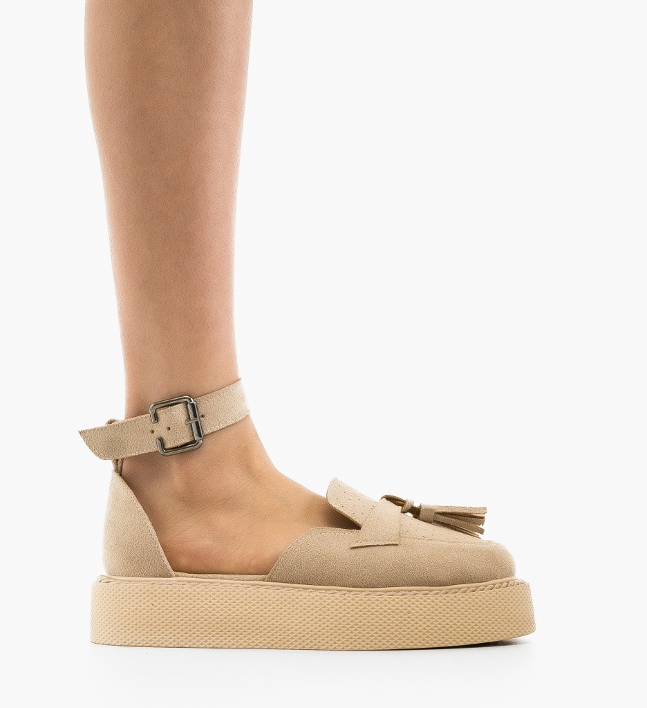 Pantofi Casual Kastor Bej 2 - 4 | YEO