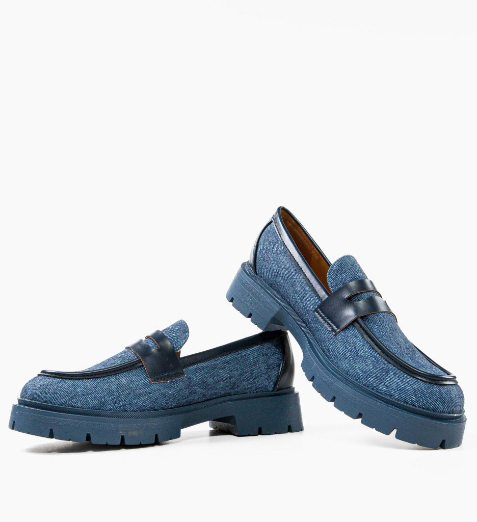 Pantofi Casual Kevi Albastri - 5 | YEO