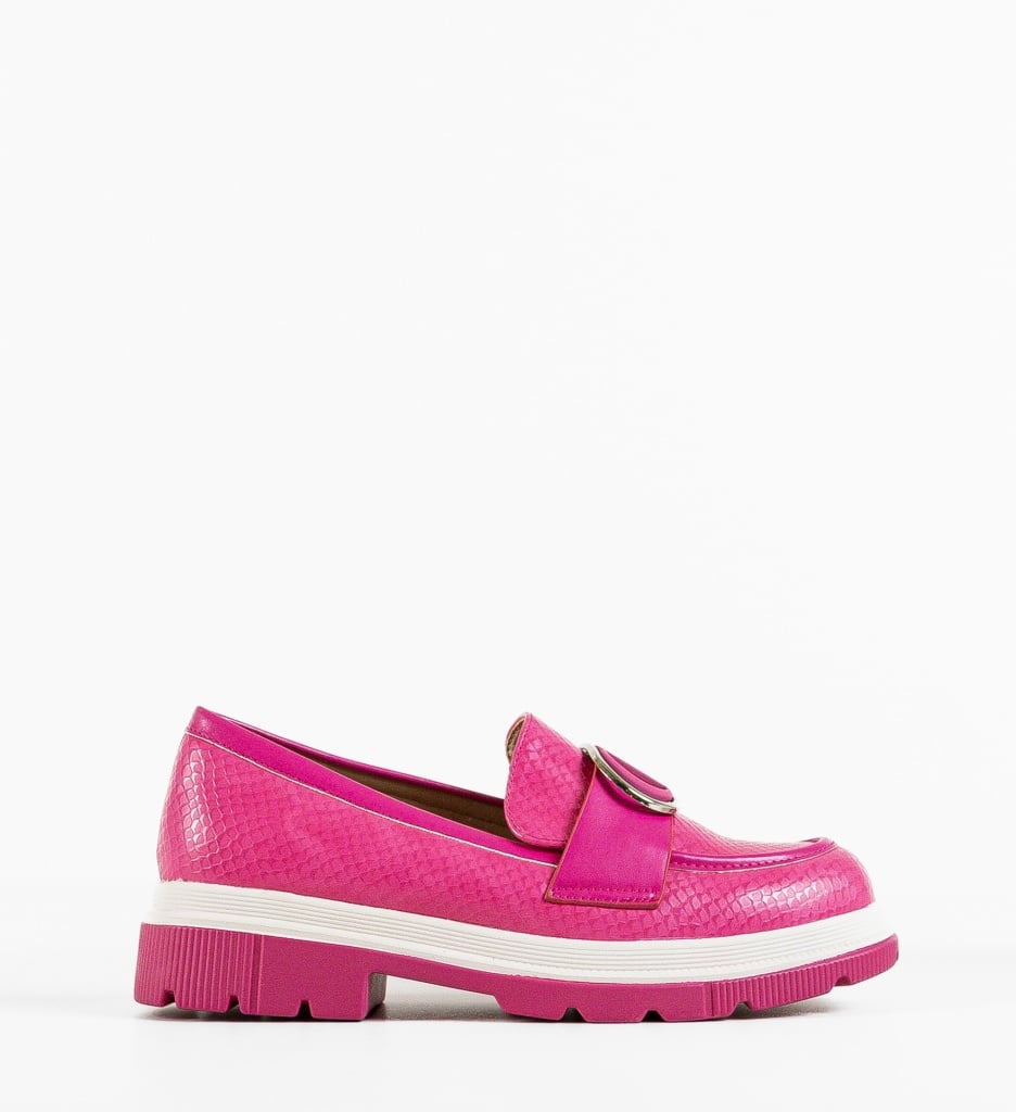 Pantofi Casual Lison Fuchsia - 4 | YEO