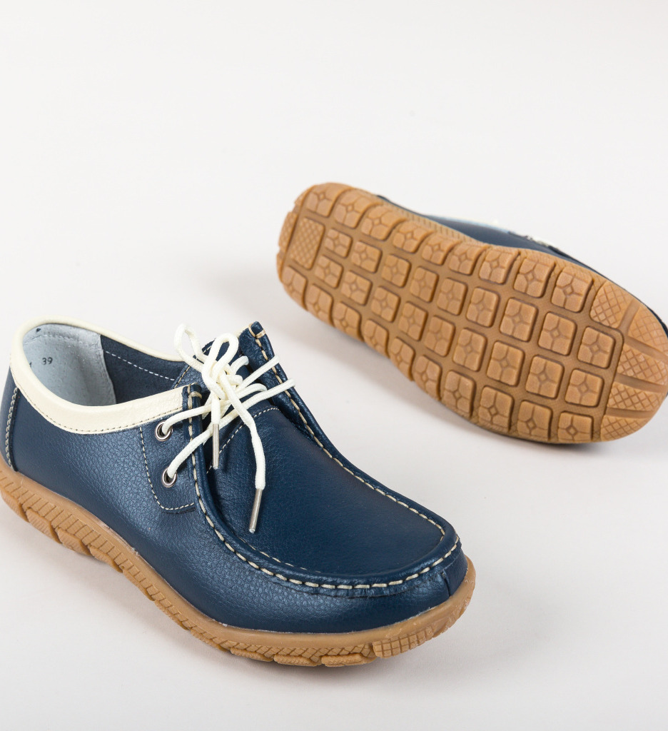 Pantofi Casual Macias Bleumarin - 5 | YEO