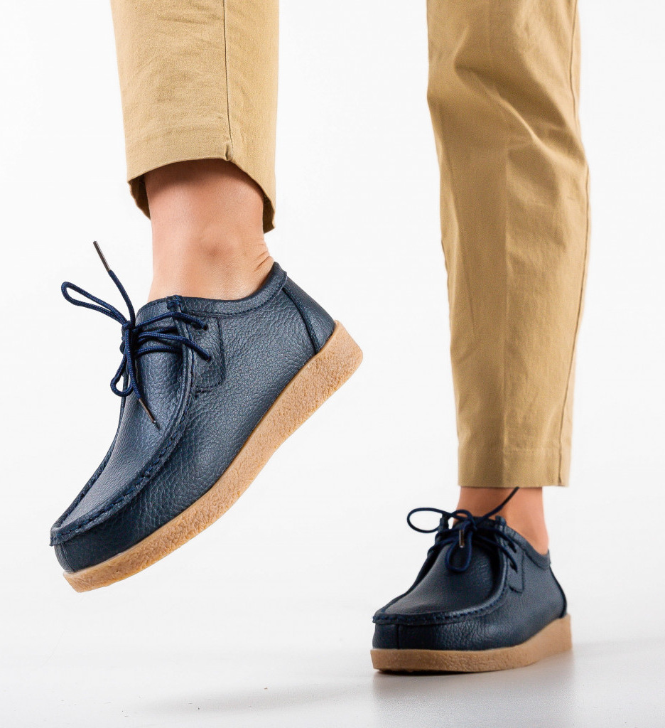 Pantofi Casual Niko Albastri - 1 | YEO