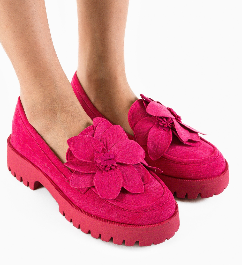 Pantofi Casual Onyeka Fuchsia - 3 | YEO