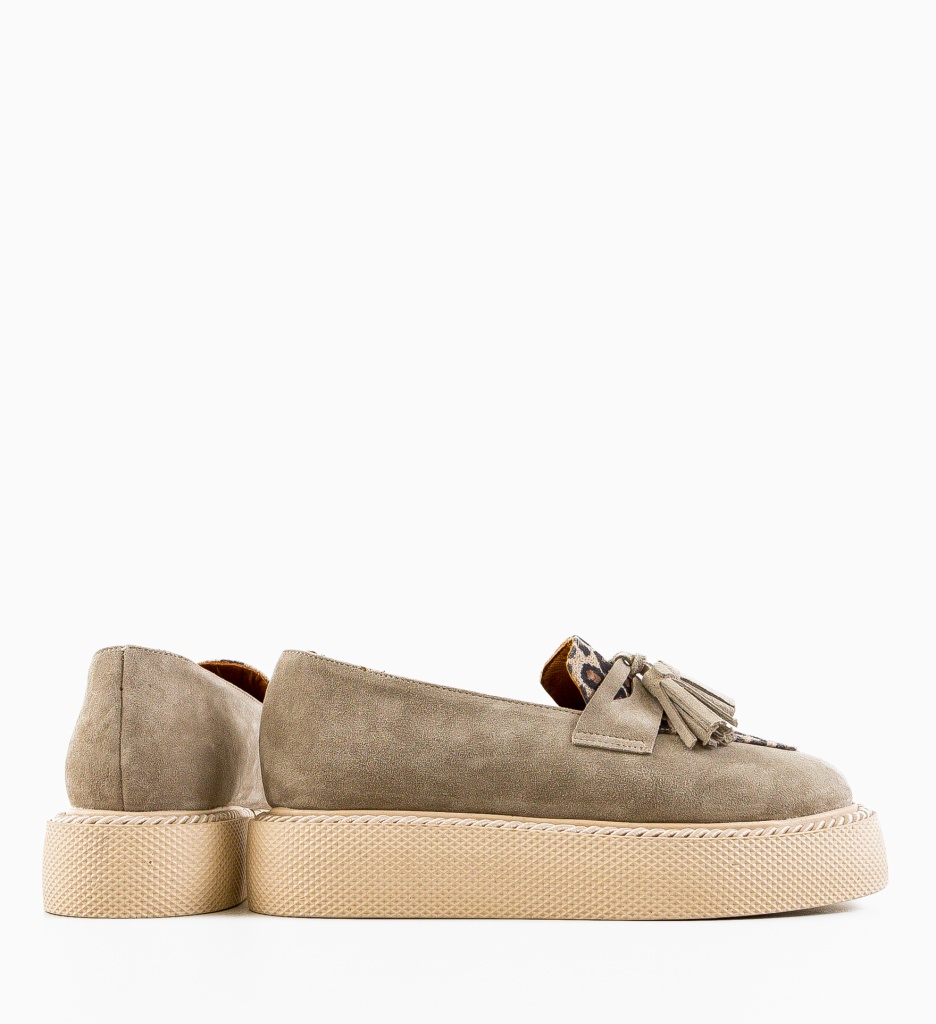 Pantofi Casual Pryha Gri - 5 | YEO