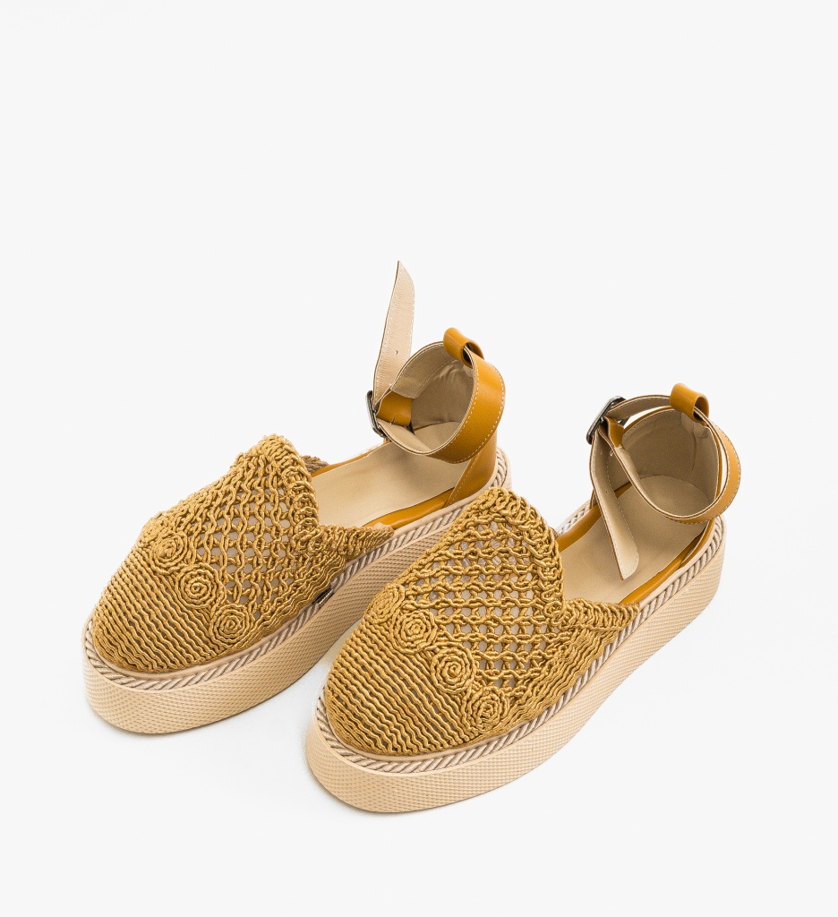 Pantofi Casual Rauros Galbeni - 3 | YEO