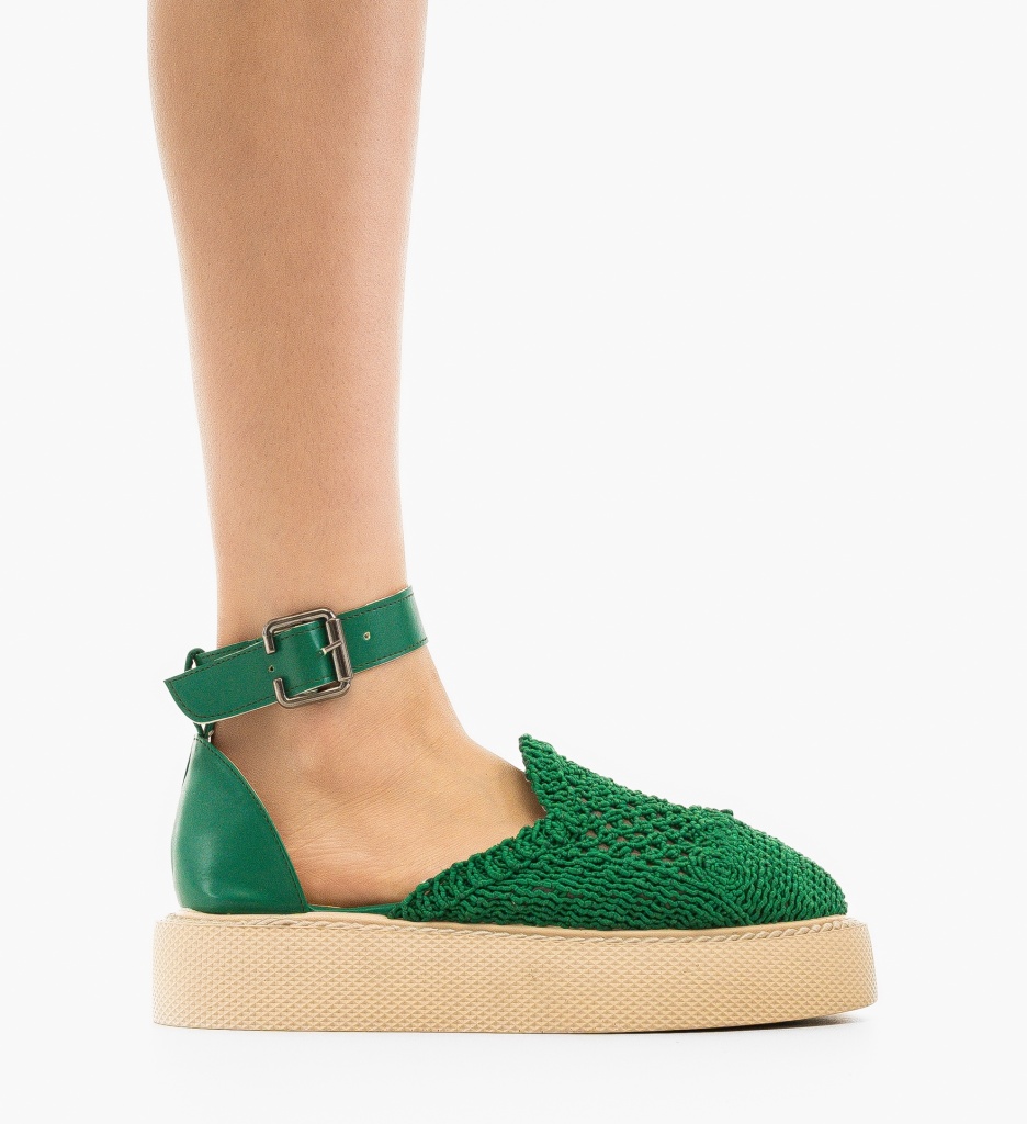 Pantofi Casual Rauros Verzi - 5 | YEO