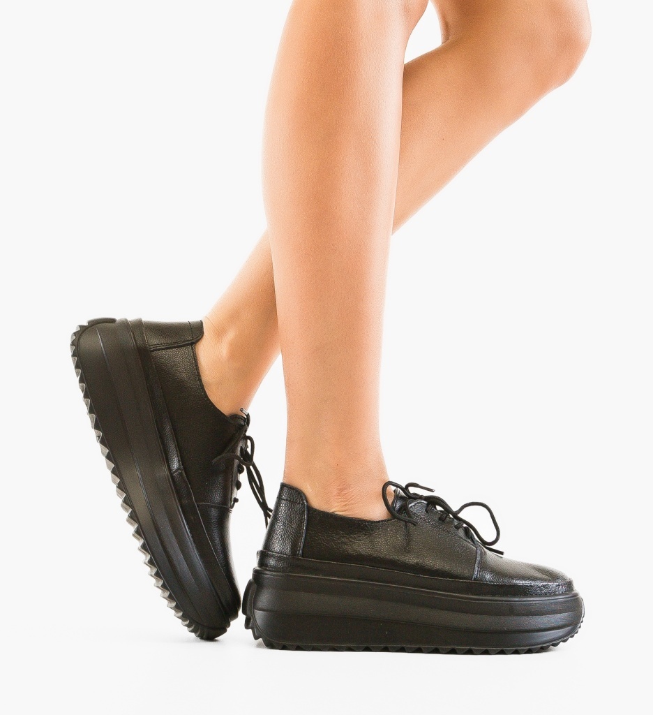 Pantofi Casual Reprale Negri - 2 | YEO