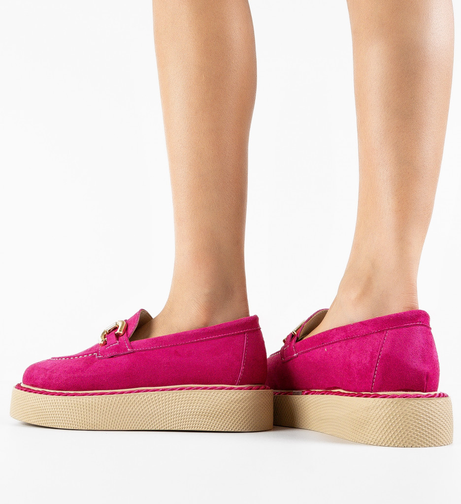 Pantofi Casual Selvie Fuchsia - 3 | YEO