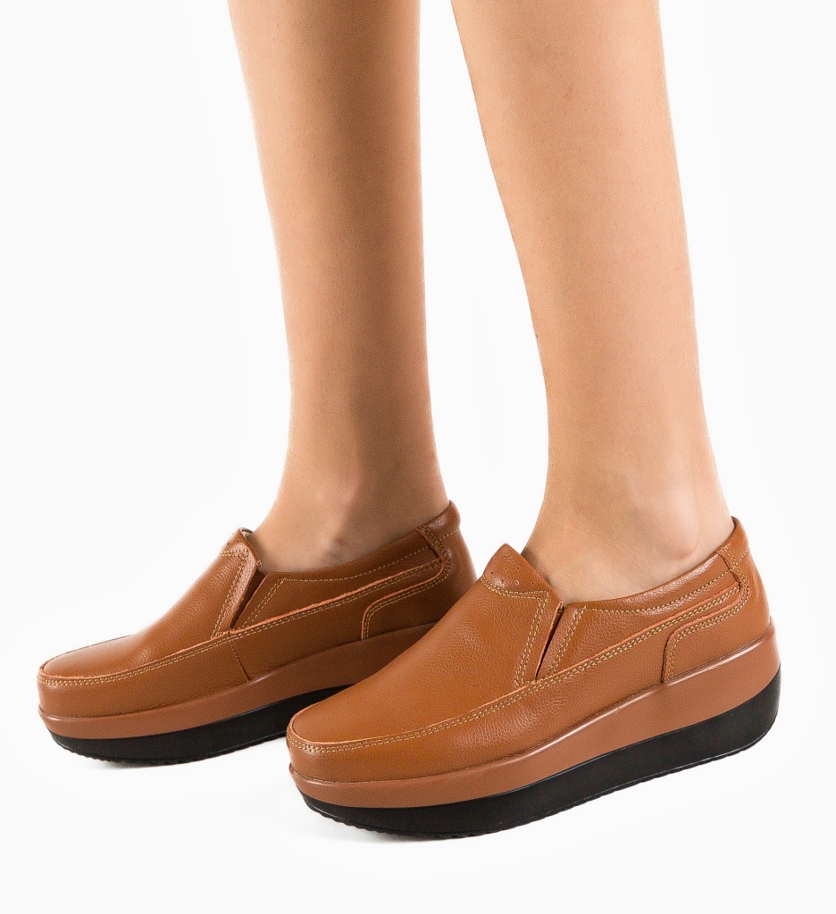 Pantofi Casul Freeman Camel 2