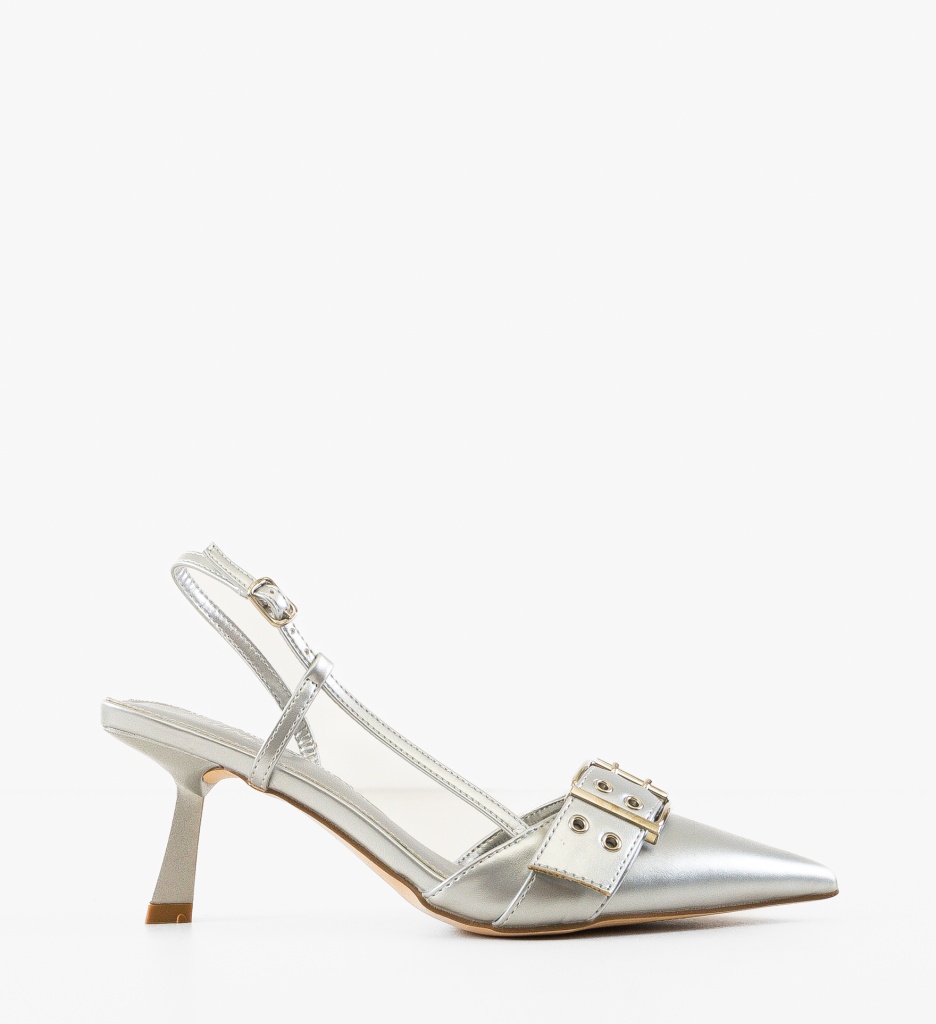 Pantofi dama Chuks Argintii - 5 | YEO